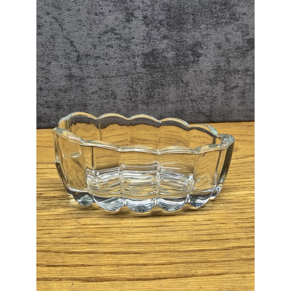 Vtg PRINCESS HOUSE Crystal Glass Fork Spoon Rest Buffet Utensil Holder